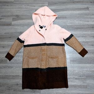 NEW Torrid Long Cardigan Hooded Knit Coat  Size 1X